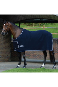 Weatherbeeta Wool Show Sheet With Chest Panel Standard Neck Fleece Rug 10115800 - Navy